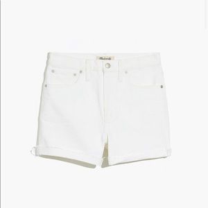Madewell high rise white short size 28